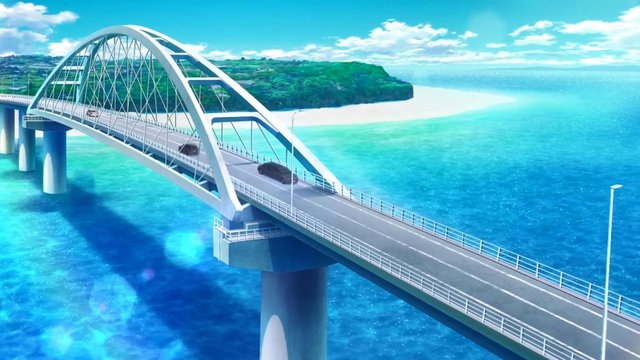 White arch bridge in Okinawa